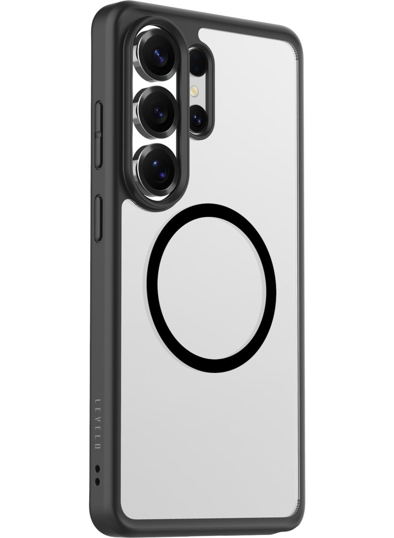 ليفيلو حافظة S26 Ultra MagSafe مطفية مع حواف مرتفعة للكاميرا والشاشة، طلاء مقاوم للخدش بدرجة 3H، إطار مقاوم للصدمات، ومختبرة لمقاومة السقوط من ارتفاع 5 أقدام. - Image 1